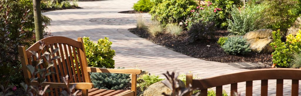 block patio area